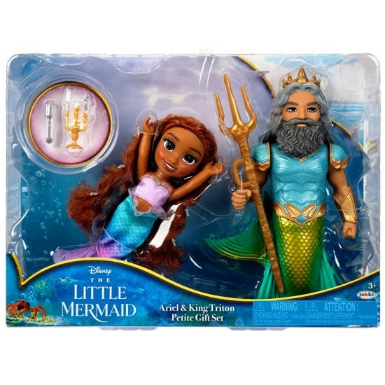 The Little Mermaid Movie Ariel & King Triton Figure