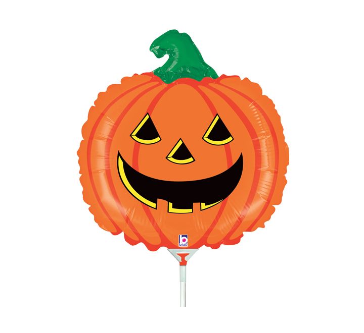 Pumpkin Mini Shape Foil Balloon ( 10 Pieces ) ( Stick & Stick Holder Not Included )