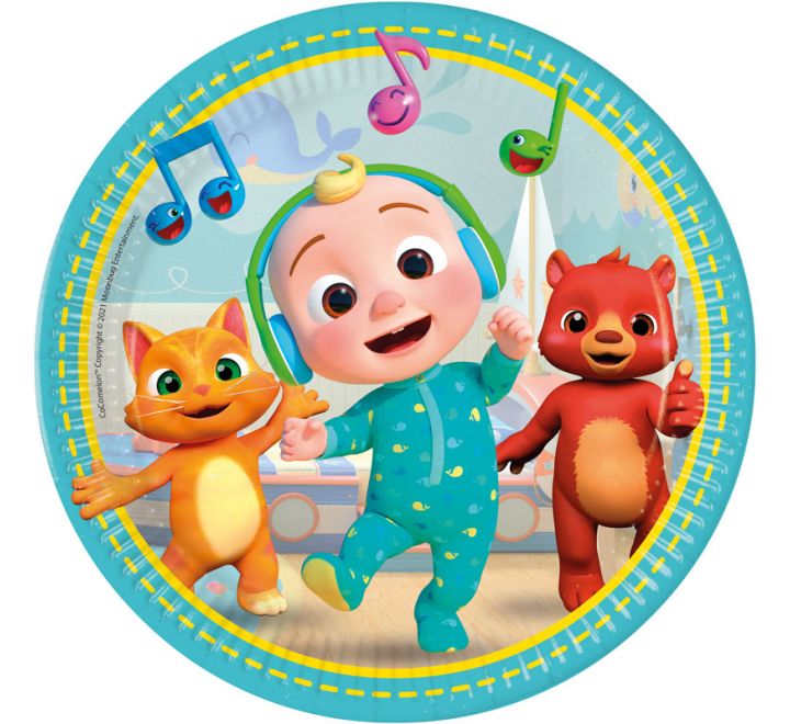 Cocomelon Plates ( 8 Pieces )