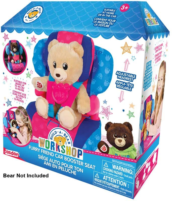 Casdon Build-a-bear Workshop Furry Friend Car Booster Seat