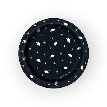 Stars & Caps Graduation Plates