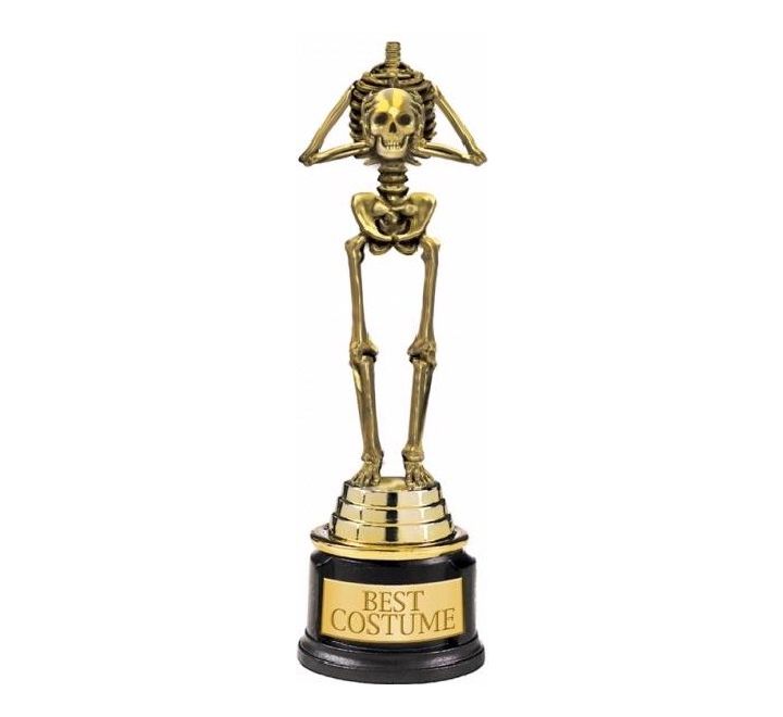 Skeleton Best Costume Trophy