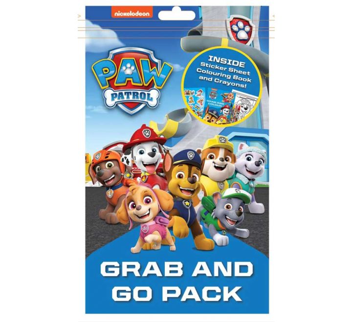 Cool Paw Patrol Surprise Play Pack Grab & Go Stickers Crayons Coloring Book