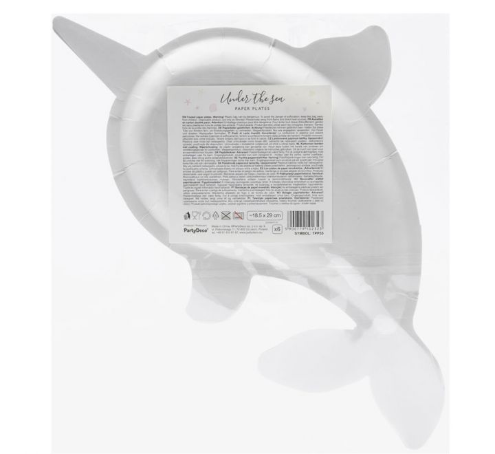 Narwhal Paper Plates ( 6 Pieces )