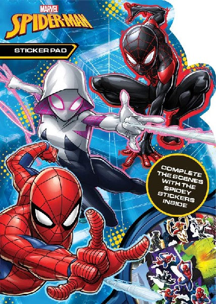 Spider Man Shaped Sticker Pad