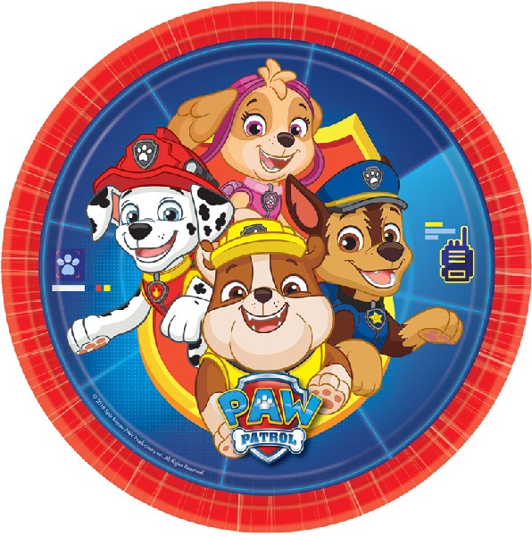 PAW Patrol 23CM Plates (8)