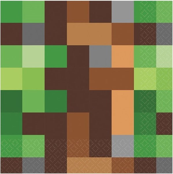 Minecraft Party Napkins (16 PK)
