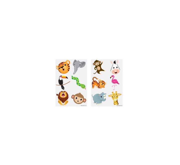 Mini Jungle Tattoos (2 Pieces)