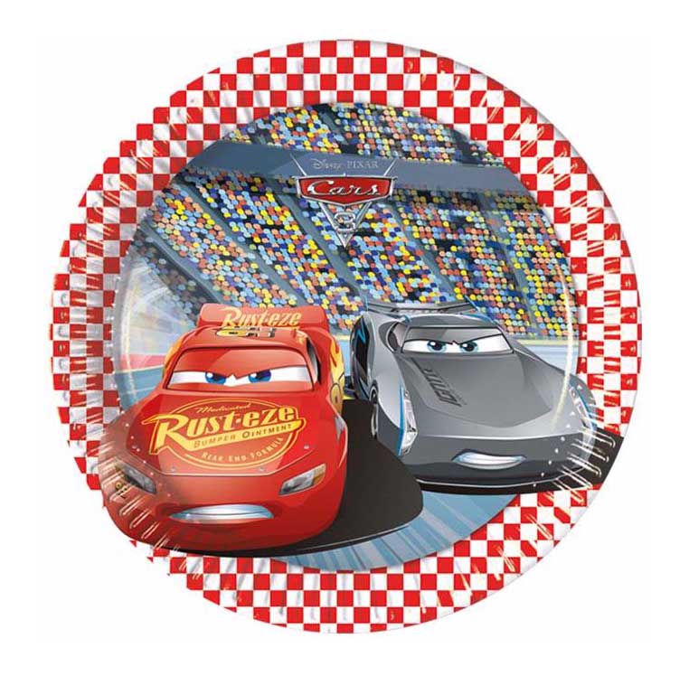 Disney Cars 3 Plates (8 pieces)