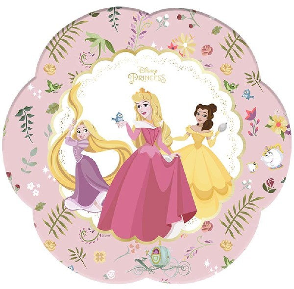 Disney Princess Flower Paper Plates (4 Pieces)