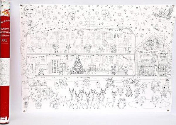 Christmas Coloring Poster