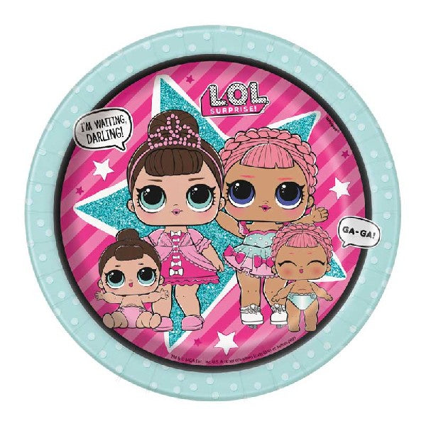 LOL Surprise Plates (8 Pieces)