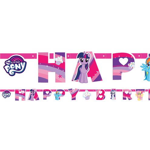 My Little Pony 'Happy Birthday' Paper Banner - 1.3m
