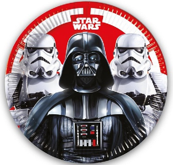 8PK 23CM STAR WARS PLATES