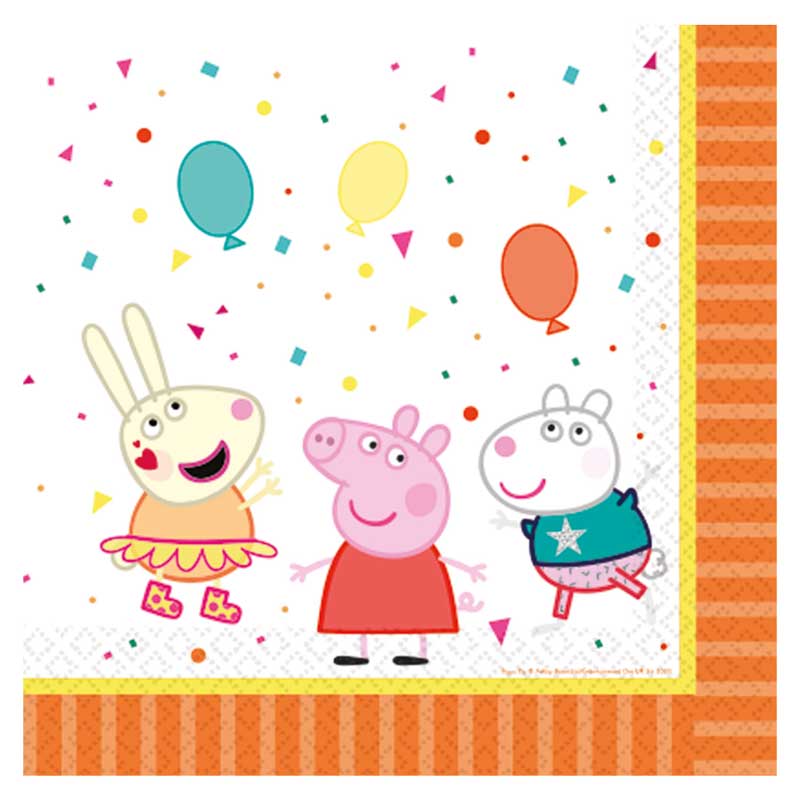 Peppa pig lunch napkins (16 pieces)