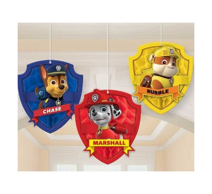 PAW Patrol Honeycomb Decorations