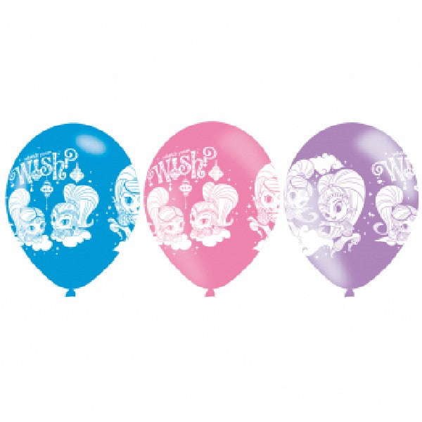 Shimmer And Shine Balloons (6 pieces)