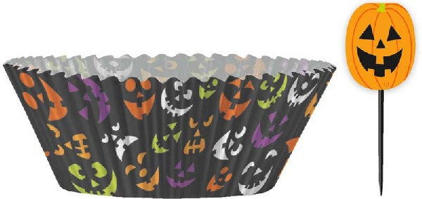 Pumpkin Faces Cupcake Kit 24PC