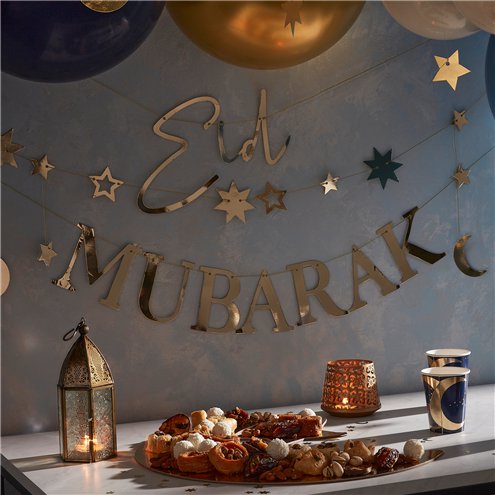 Eid Moon & Stars Banner