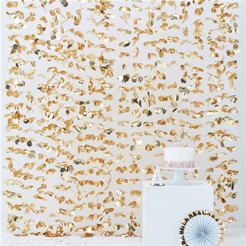 Pick & Mix Pastel Gold Curtain Backdrop