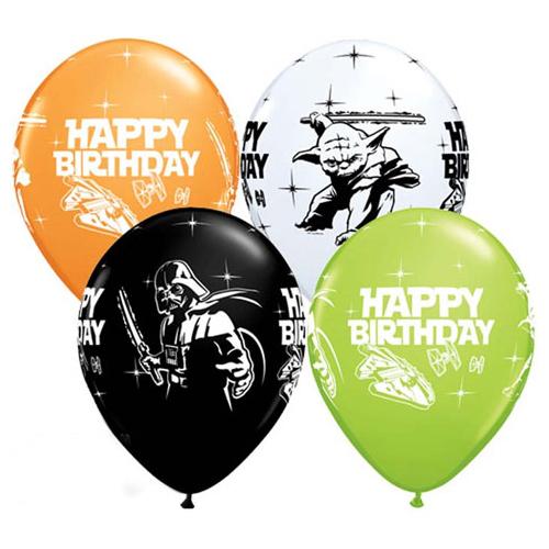 Star Wars Darth Vader & Yoda Balloons (6) 11 Inch