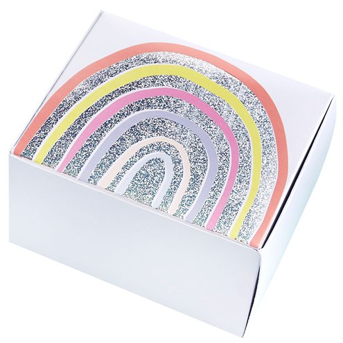 Pastel Rainbow Mini Cake Boxes ( 10 Pieces )