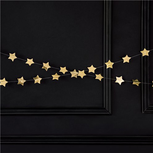 Gold Star Foil Garland - 3.6m