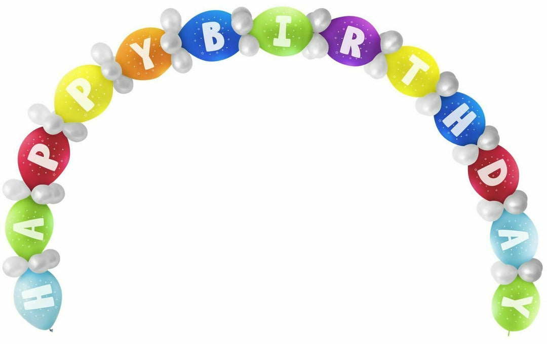 Happy Birthday Balloon Arch Kit
