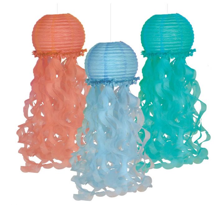 Mermaid Tales Jellyfish Lanterns ( 3PK )