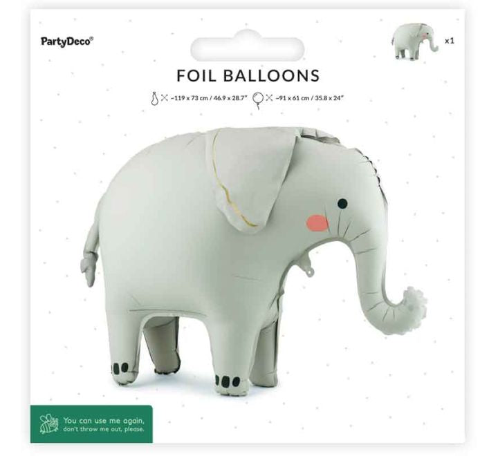 Safari Standing foil balloon Elephant