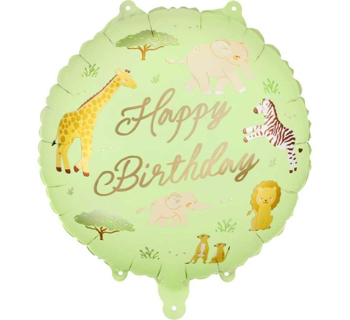 Foil balloon tablet ''Happy Birthday'' Safari