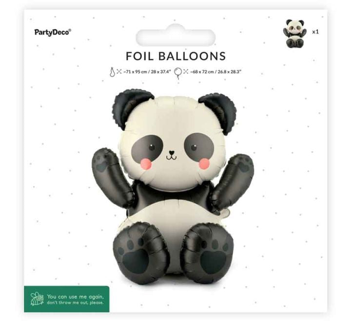 Safari Sitting Foil Balloon Panda