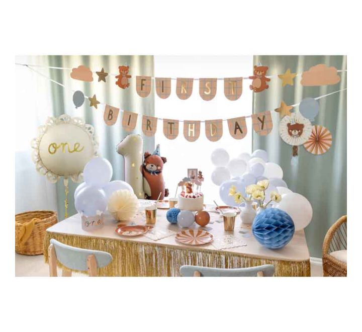 First Birthday Banner with Bears