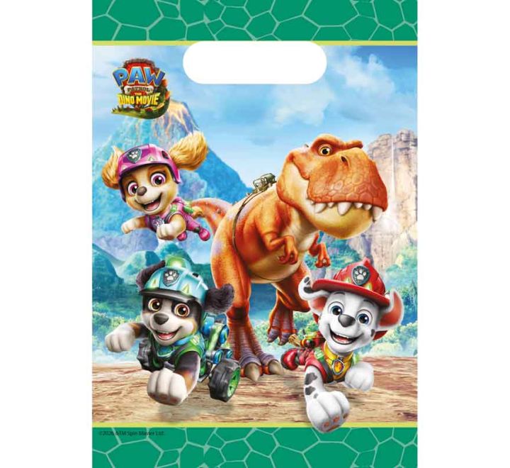 Paw Patrol Dino Movie Paper Party Bags