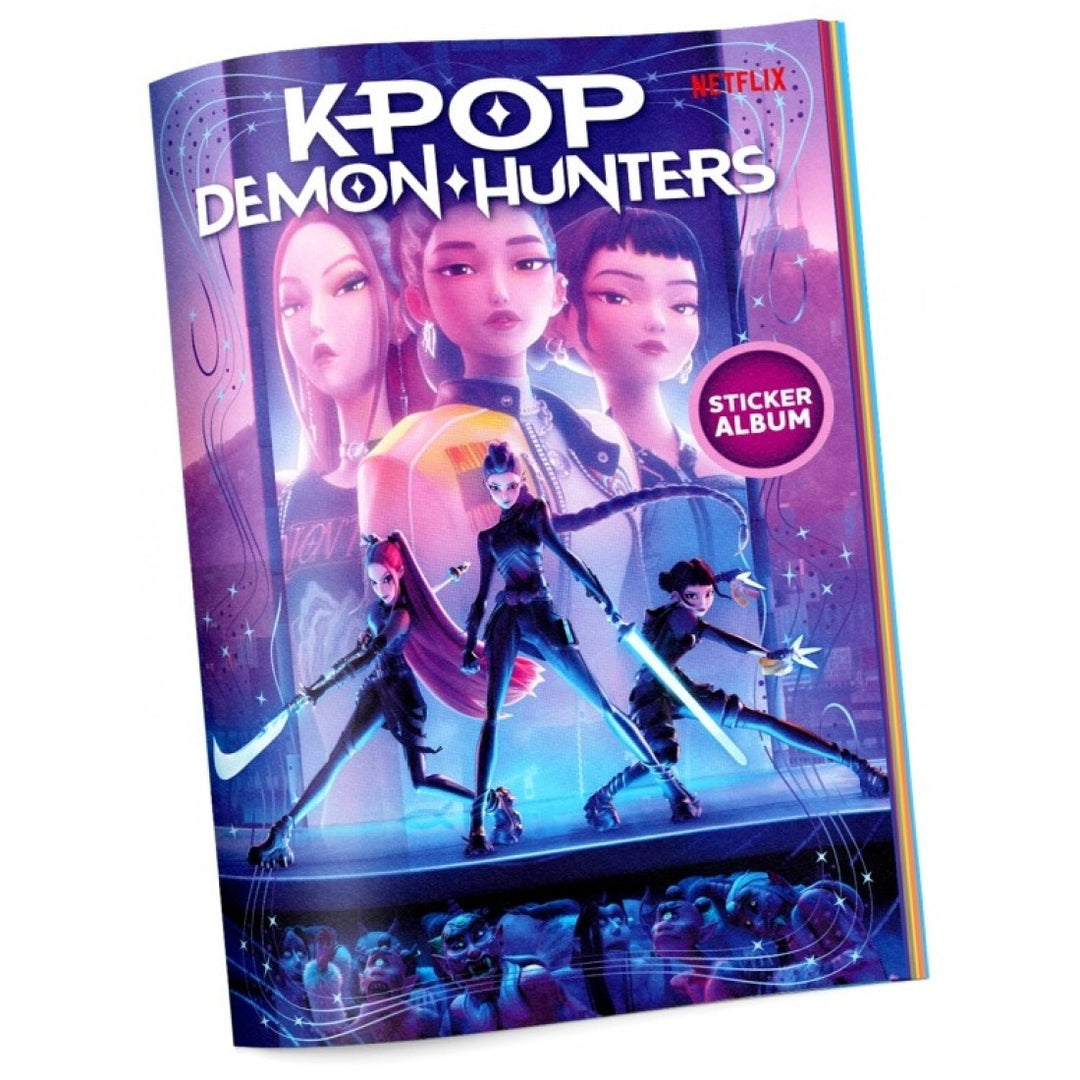 KPop Demon Hunters Official Sticker Collection Album with 2 Sticker Pack
