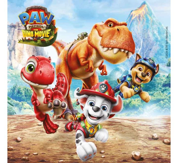 Paw Patrol Dino Movie Paper Napkins