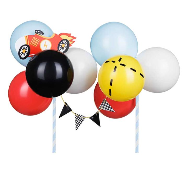 Balloon Cars Cake Toppers