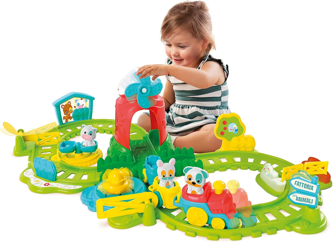 Animals Interactive Farm Train Set Clementoni