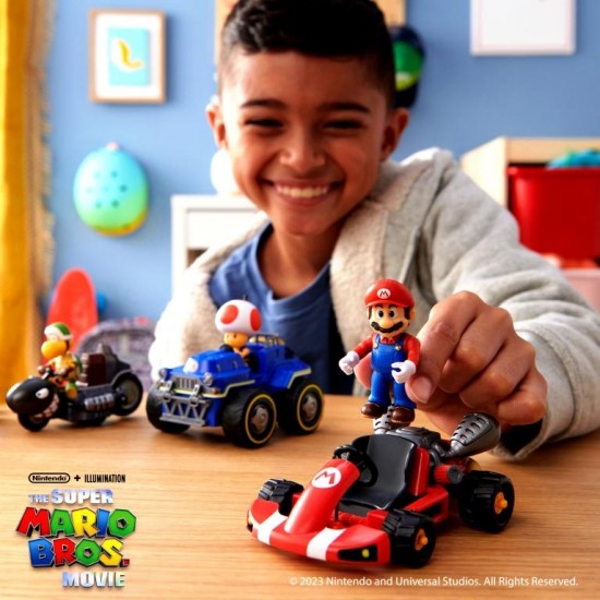 The Super Mario Bros. Movie Figure & Kart Assortment ( 1 Figaure & 1 Kart )