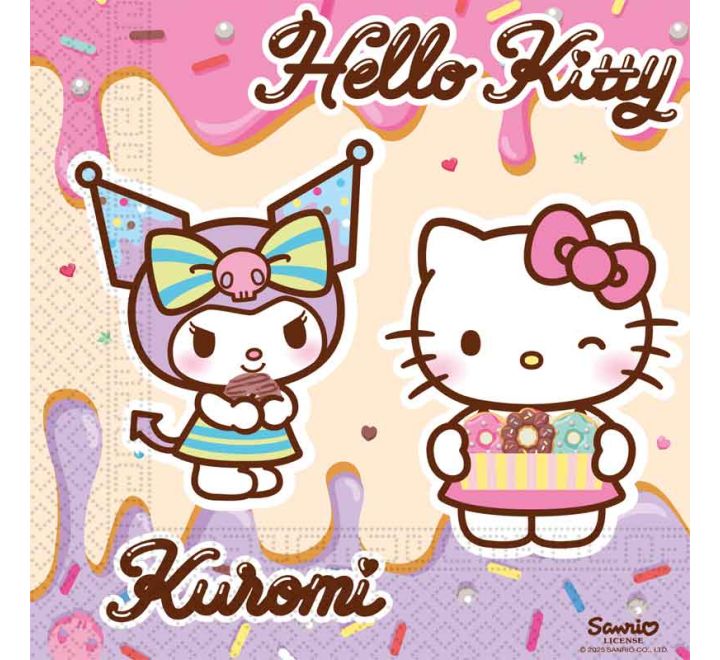 Hello Kitty & Kuromi Napkins