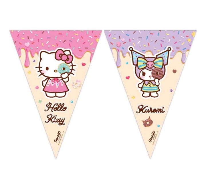 Hello Kitty & Kuromi Flag Banner