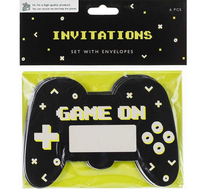Gamepad Invitations ( 6 Pieces )