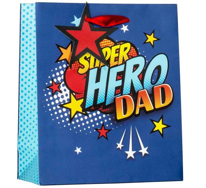 Super Hero Dad Medium Gift Bag