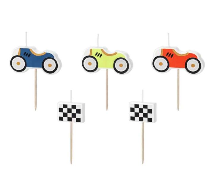 Racing Cars Birthday Candles