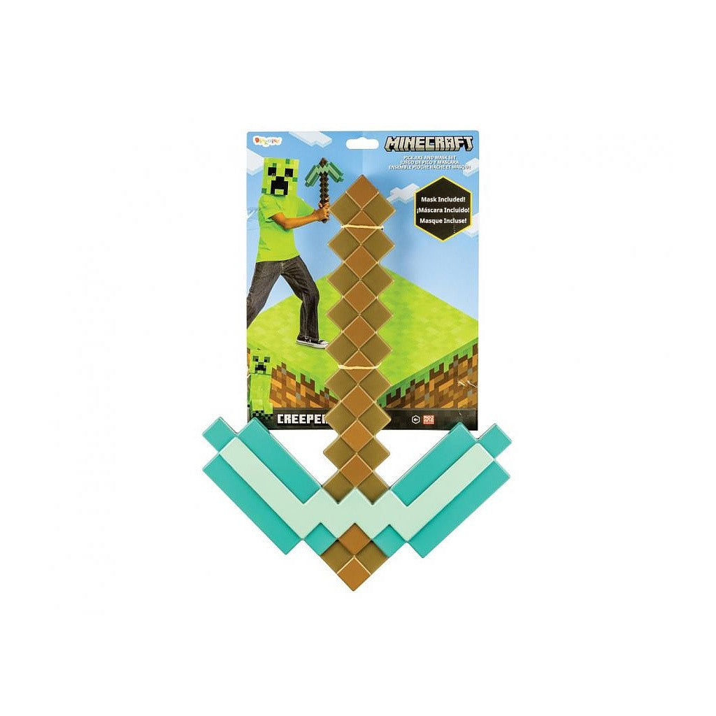 Minecraft Pickaxe And Mask Set