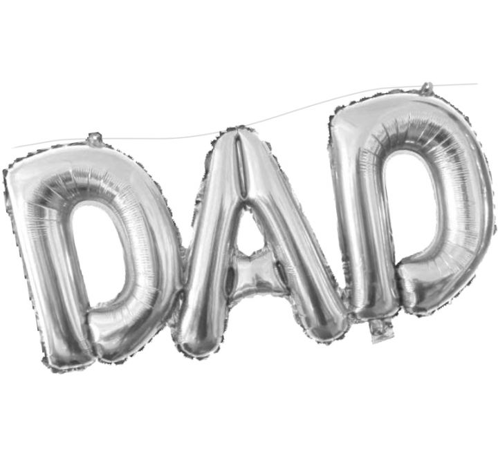 DAD Silver Foil Balloon