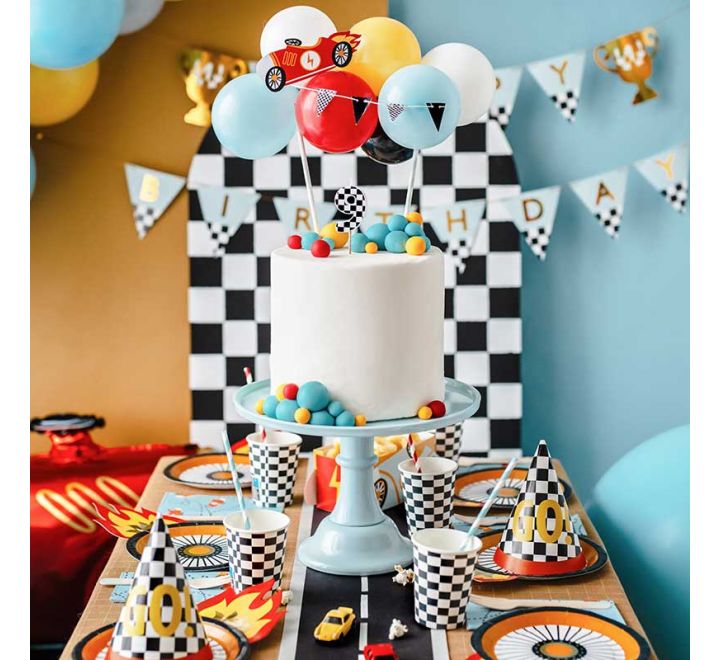 Balloon Cars Cake Toppers
