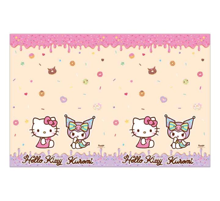 Hello Kitty & Kuromi Plastic Tablecover