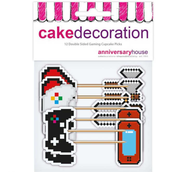 Gaming Party Cupcake Toppers