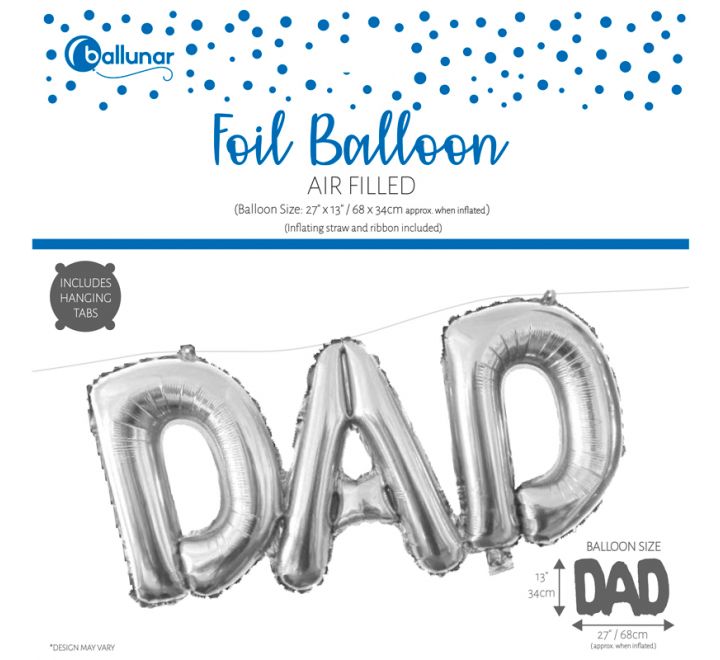 DAD Silver Foil Balloon